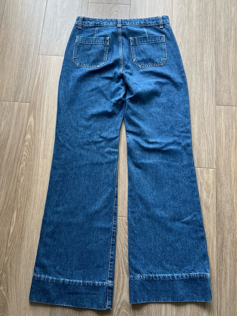 MNG Wide leg Blue Women's Denim Jeans - Picture 2 of 4